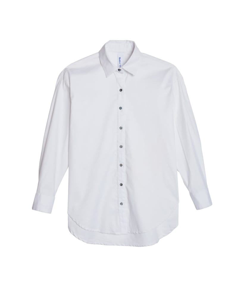 Front of a size 4 Mother Oxford in White by Mother Oxford. | dia_product_style_image_id:237494